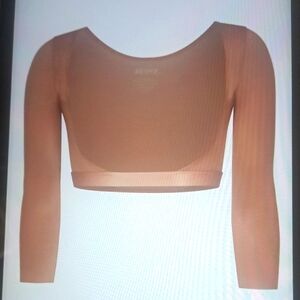 LARGE.  SKIMS BARELY THERE SHINE OPEN BUST SHAPEWEAR